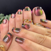 No.PSN63 Colorful Cat's Eye Hand & Toe Pair Set-20pcs