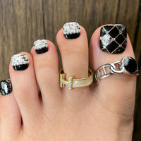No.620 Black Toenails Patch 10pcs/Set