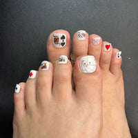 No.DT2 Poker Toenails Patch 24pcs/Set