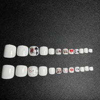 No.DT2 Poker Toenails Patch 24pcs/Set