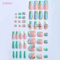 No.PSN126 Green Cherry Hand & Toe Pair Set-48pcs