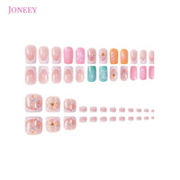 No.PSN151 Sweet Flowers Hand & Toe Pair Set-48pcs