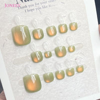 No.648 Guava Cat's Eye Toenails Patch 10pcs/Set