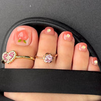 No.565 Sweet Peach Toenails Patch 10pcs/Set