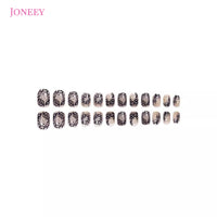 No.PSN129 Black Fingernails Pair Set-48pcs