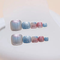 No.484 Colorful Cat's Eye Toenails Patch 24pcs/Set