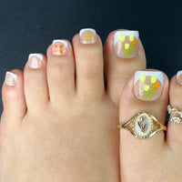 No.DT8 Flower Toenails Patch 24pcs/Set