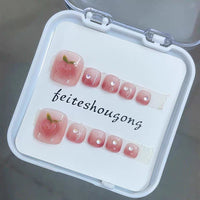 No.565 Sweet Peach Toenails Patch 10pcs/Set