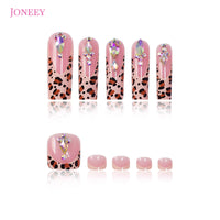 No.PSN135 Leopard Print Hand & Toe Pair Set-48pcs