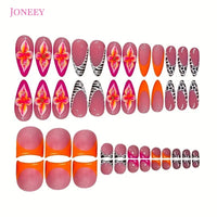 No.PSN125 Zebra Print Hand & Toe Pair Set-48pcs