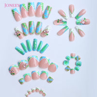 No.PSN126 Green Cherry Hand & Toe Pair Set-48pcs