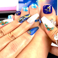 No.PSN116 Blue Hand & Toe Pair Set-48pcs