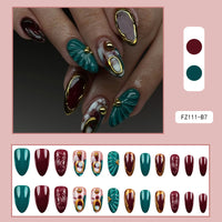 No.F537 Retro Fingernails Patch 24pcs/Set