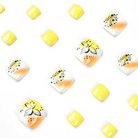 No.404 Bright YellowToenails Patch 24pcs/Set
