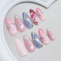 No.F458 Fashion Fingernails Patch 24pcs/Set