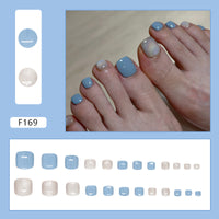 No.663 Blue Toenails Patch 24pcs/Set