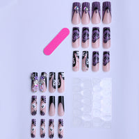 No.AW160 Halloween Purple Ghost Fingernails Patch 24pcs/Set