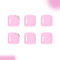 No.641 Pink Toenails Patch 24pcs/Set