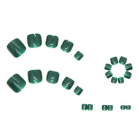 No.415 Green Toenails Patch 24pcs/Set