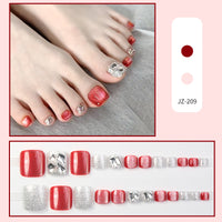 No.607 Fashion Toenails Patch 24pcs/Set