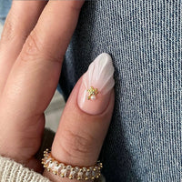 No.F481 Flower Fingernails Patch 24pcs/Set