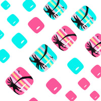 No.PSN68 Beach Coconut Trees Hand & Toe Pair Set-48pcs
