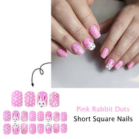 No.ET35 Easter Egg Rabbit Fingernails Patch 24pcs/Set