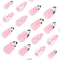 No.F285 Sweet Bow Fingernails Patch 24pcs/Set