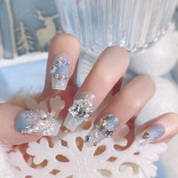 No.F304 Diamond Fingernails Patch 24pcs/Set