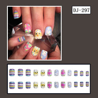 No.ET15 Colorful Cute Fingernails Patch 24pcs/Set