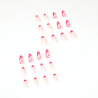 No.F330 Heart Fingernails Patch 24pcs/Set