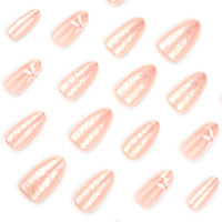No.F432 White Fresh Fingernails Patch 24pcs/Set