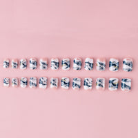No.F402 Gray Fingernails Patch 24pcs/Set