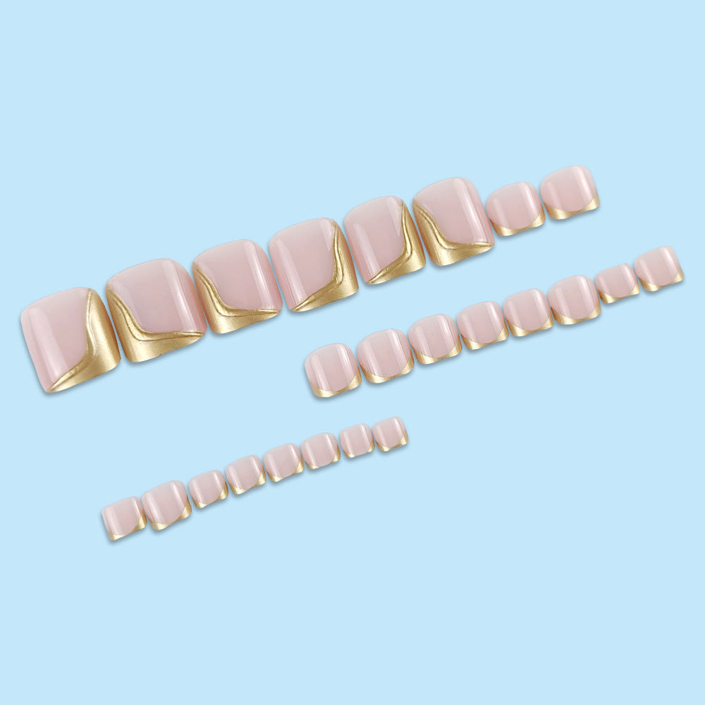 No.538 Gold Toenails Patch 24pcs/Set
