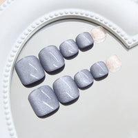 No.583 Blue Cat's Eye Toenails Patch 24pcs/Set