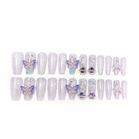No.F297 Butterfly Fingernails Patch 24pcs/Set