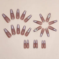 No.F555 Cross Fingernails Patch 24pcs/Set