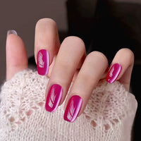 No.F253 Rose Red Fingernails Patch 24pcs/Set