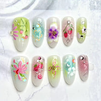 No.BH37 Colorful Fingernails Patch 30pcs/Set