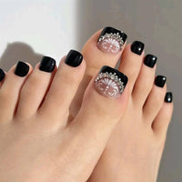 No.550 Black Toenails Patch 24pcs/Set