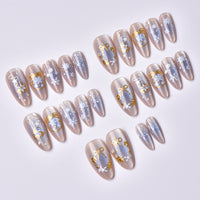 No.CM119 Christmas Cat's Eye Fingernails Patch 24pcs/Set