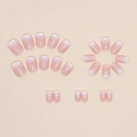 No.F24 Pink Sweet Fingernails Patch 24pcs/Set