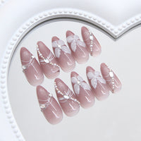 No.F382 Ice Cat's Eye Fingernails Patch 24pcs/Set