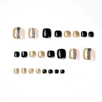No.457 Line Gold Toenails Patch 24pcs/Set