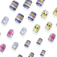 No.ET15 Colorful Cute Fingernails Patch 24pcs/Set