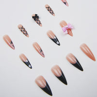 No.F467 Bow Fingernails Patch 24pcs/Set