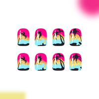 No.BH9 Beach Fingernails Patch 24pcs/Set