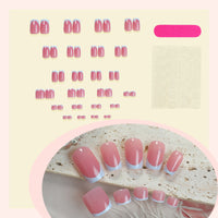 No.PSN109 Pink Contrast Hand & Toe Pair Set-48pcs