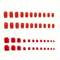 No.PSN17 Red Hand & Toe Pair Set-48pcs