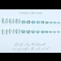 No.536 Blue Dream Cat's Eye Toenails Patch 24pcs/Set